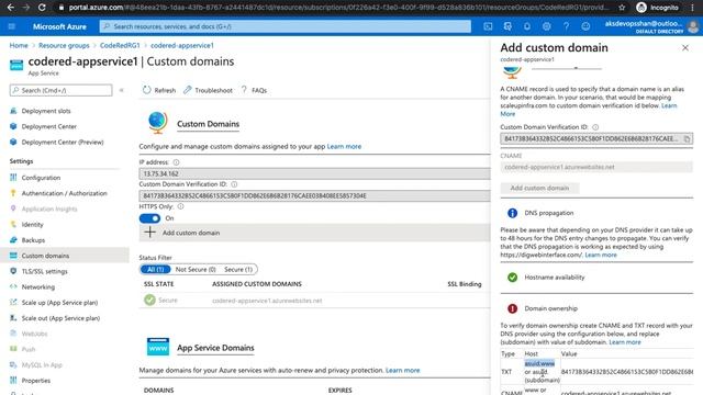 Azure Custom Domain and SSL Cert | Shantanu Das смотреть онлайн