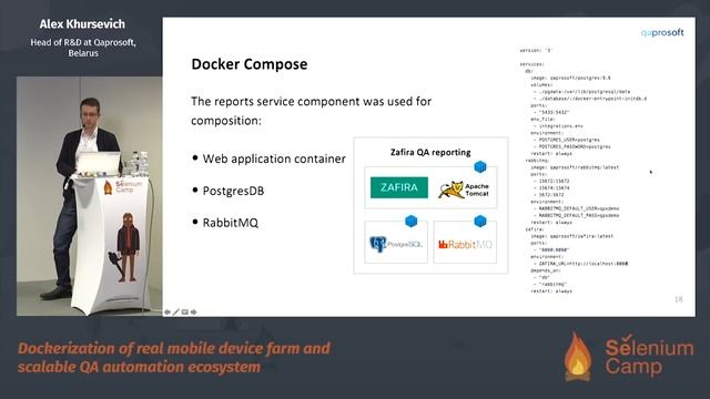 Dockerization of a real mobile device farm and scalable QA automation Alex Khursevich [EN] смотреть онлайн