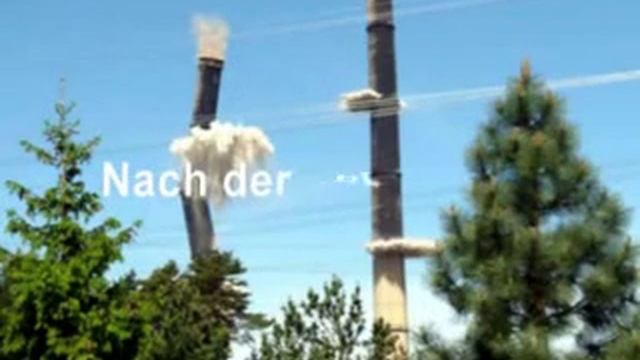 Schornstein Sprengung im Kraftwerk Boxberg am 09.05.2009 смотреть онлайн