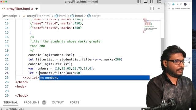 How to filter the array in javascript..#javascript смотреть онлайн