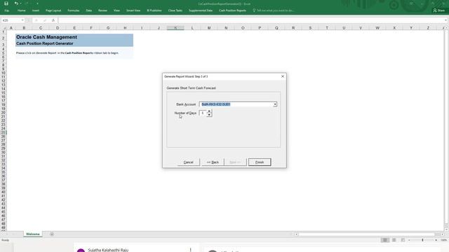 Oracle Financials Cloud Generate Cash Forecast using Smart View Report смотреть онлайн