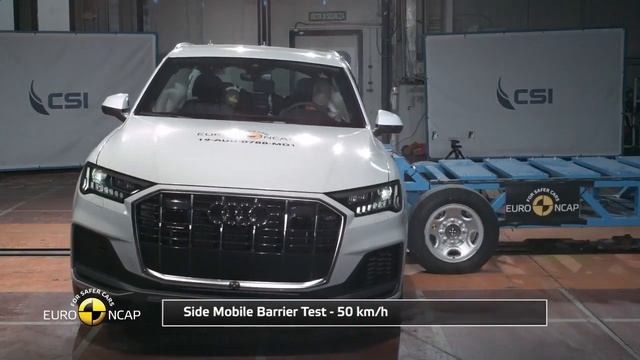 Оценка безопасности Audi Q7 2020 Crash Test смотреть онлайн