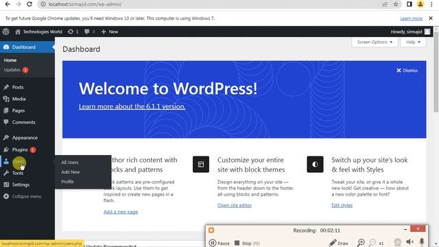 WordPress Dashboard Tutorial - Exploring the WordPress Dashboard | Sir Majid Ali | WEB PLANET смотреть онлайн