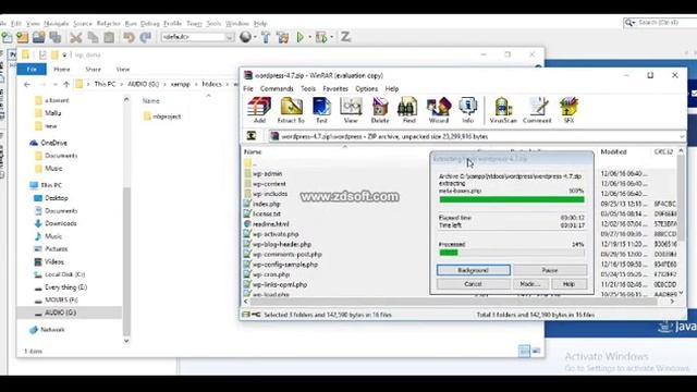 setup wordpress , git and ftp in net beans Part 1 Wordpress setup смотреть онлайн