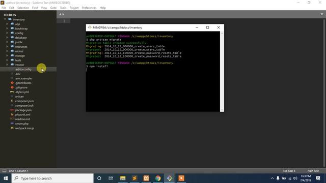 01 laravel vuejs inventory project bangla tutorial - NPM,Vue Router, etc Install смотреть онлайн