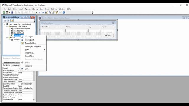 EXCEL VBA Simple Database Concept смотреть онлайн