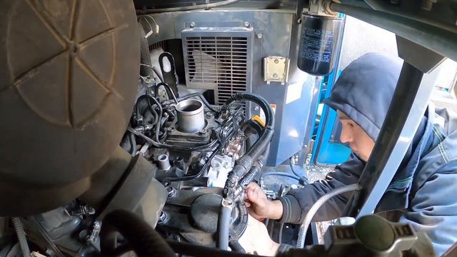 Дизельный компрессор Airman PDS175. Установка ТНВД. смотреть онлайн