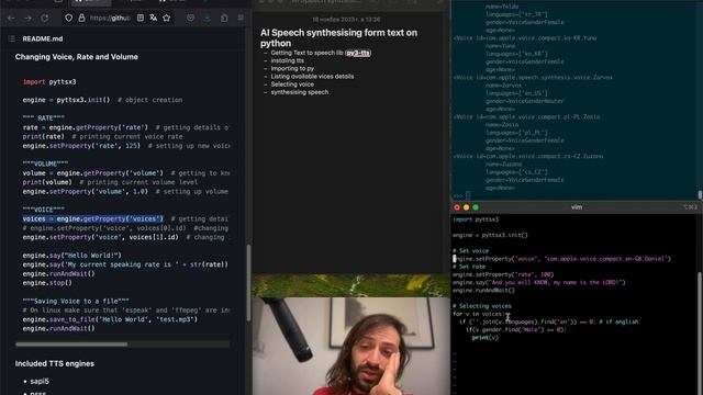 Синтез речи с помощью ИИ за две минуты на python смотреть онлайн