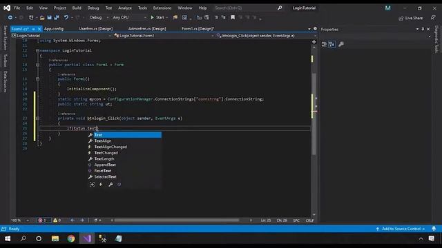 C# net and Ms SQL server multi user login tutorial for beginners смотреть онлайн