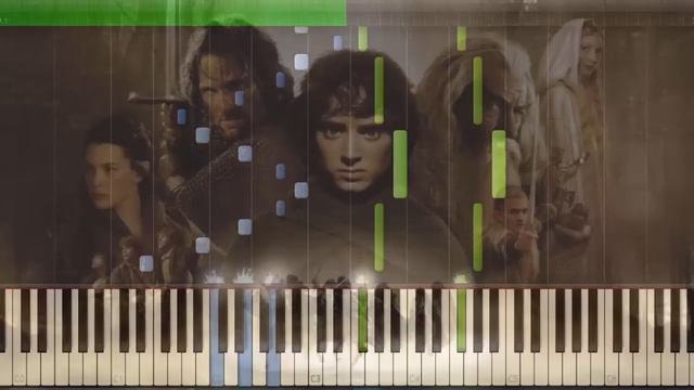 In dreams from The Lord Of The Ring piano synthesia смотреть онлайн