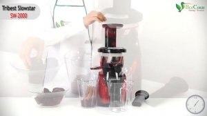 Приготовление свекольного сока на шнековой соковыжималке Tribest Slowstar SW-2000