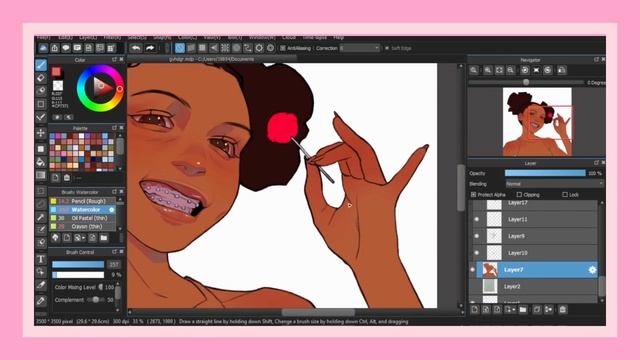speedpaint ✦ candy girl ?✨ [medibang paint] смотреть онлайн