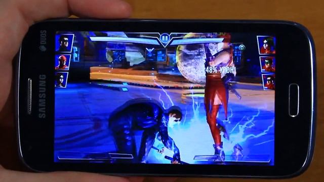 Как идет Игра Injustice на Samsung Galaxy Core смотреть онлайн
