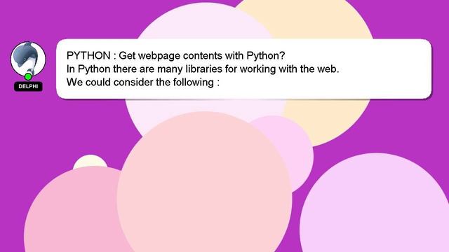 PYTHON : Get webpage contents with Python? смотреть онлайн