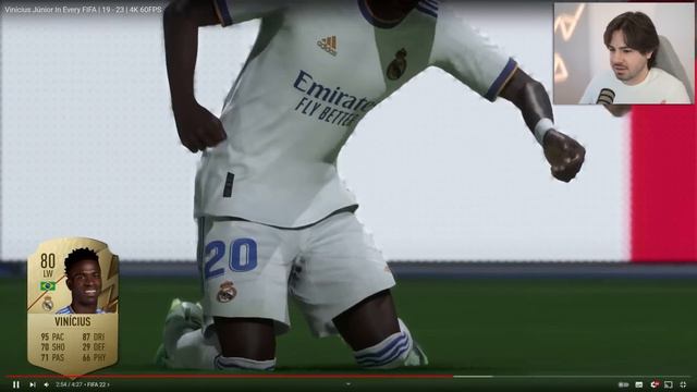 A INCRÍVEL EVOLUÇÃO DO VINI JR NO FIFA!!! смотреть онлайн