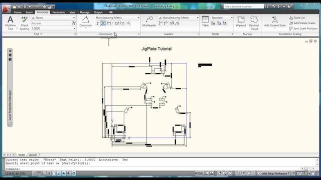 AutoCAD LT 2010 | Construct & Dimensioning a Jig Tutorial | Part III смотреть онлайн