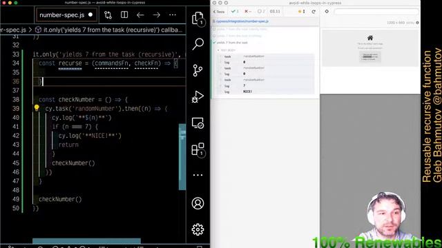 (2 of 7) Reusable recursive function to running Cypress commands смотреть онлайн