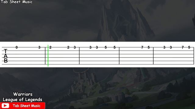 Imagine Dragons - Warriors (League Of Legends) Guitar Tutorial
