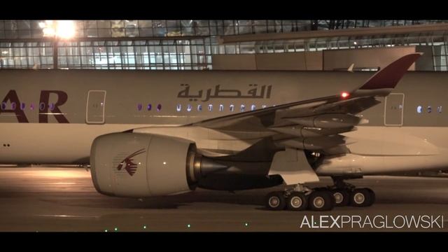 DIVERSION! Qatar Airways Airbus A350-1000 Landing And Takeoff At Calgary Airport (4K)