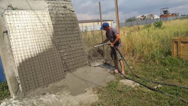 Бюджетная торкрет установка, работаем на EMACO смотреть онлайн