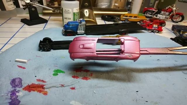 Painted pink breast awareness Ford Shelby Cobra concept car part 1 смотреть онлайн