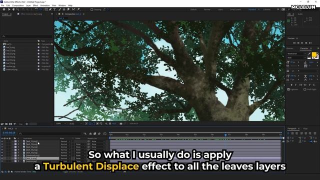 Animating 2D Anime Plant Leaves And Foliage Animation Using After Effects And Blender3D