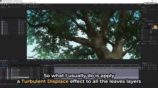 Animating 2D Anime Plant Leaves and Foliage Animation Using After Effects and Blender3D