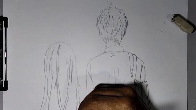 Drawing an Anime Couple from Behind: Love Story in Art #18 смотреть онлайн