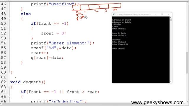 Program Queue using Array in Data Structure (Hindi) смотреть онлайн