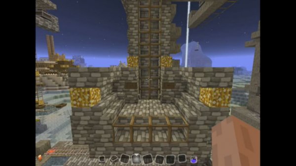 Minecraft by Gimlat - Доработки поршневого лифта в Minecraft. (no coments)