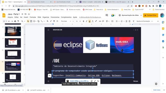 Curso de Java para Iniciantes - 2 - Instalação de IDE смотреть онлайн