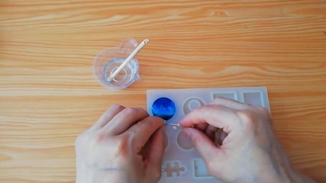 Кулон "Море" из эпоксидной смолы. смотреть онлайн