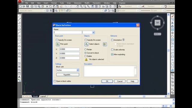AutoCAD Tutorial - Creating Blocks смотреть онлайн