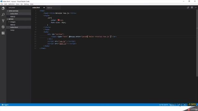 Tutorial Vue Js #07 - Event Handler di Vue Js смотреть онлайн