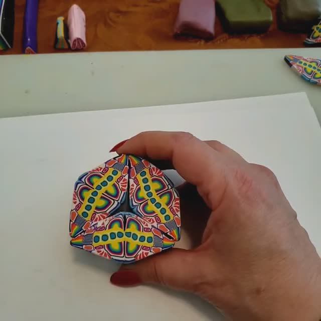 Калейдоскоп из полимерной глины лепка