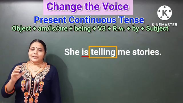 Grammar series | Change the voice of Present Continuous Tense | By- Swati Ma'am | смотреть онлайн