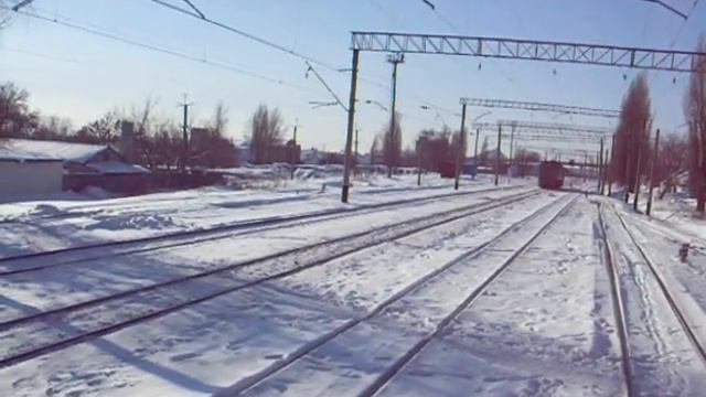 Станция Ровеньки. Электровоз ВЛ8 - 1579. смотреть онлайн