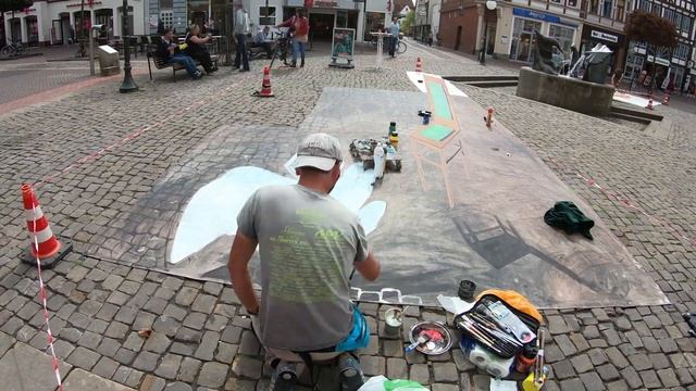 3d street painting "Hypnotist" in Stadthagen, Germany смотреть онлайн