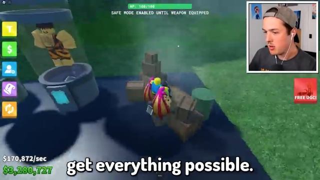 Upgrading NOOB to GOD in ROBLOX WAR AGE TYCOON смотреть онлайн