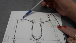 Выкройка халата с рукавом и шалевым воротником. Построение пошагово.mp4