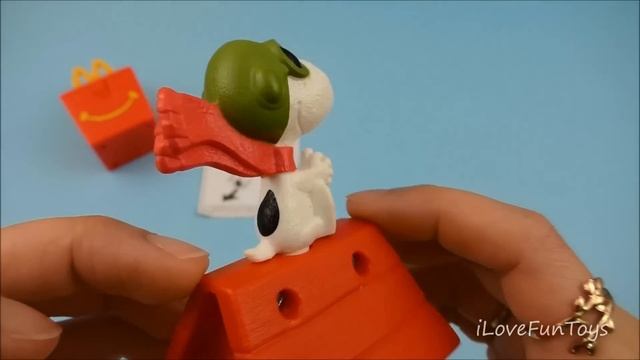 Flying Ace Snoopy 2015 Mcdonald's The Peanuts Movie Toy #3 Complete Set 12 Happy Meal Toys Review смотреть онлайн