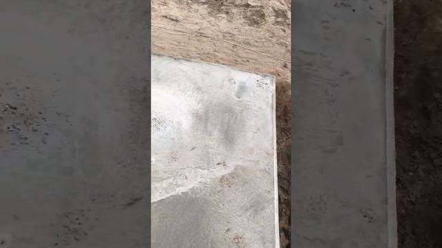 Конечный результат заливки бетона в гараже и в бане