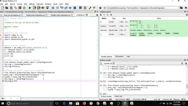 Regression - 16: Building Polynomial Regression Model. смотреть онлайн