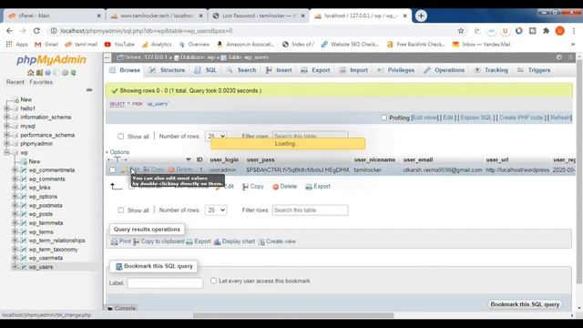 Forgot Wordpress admin Password, How to Reset a WordPress Password from phpMyAdmin manually in hind смотреть онлайн