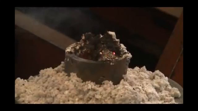 Эковата и газовая горелка