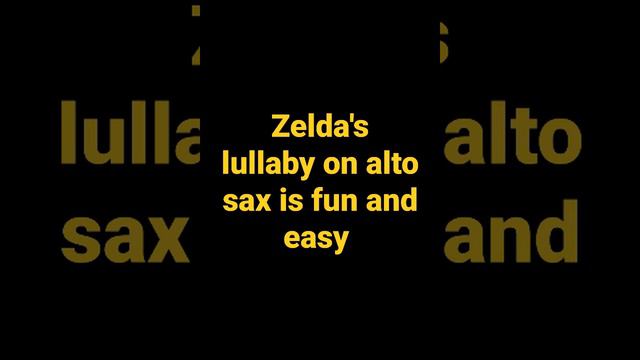 zelda's lullaby on alto sax #zelda #legendofzelda #saxophone #sax #ocarinaoftime #zeldasoundtrack # смотреть онлайн