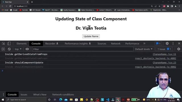 React Tutorial #32 React Component Lifecycle Update Phase | Dr Vipin Classes смотреть онлайн