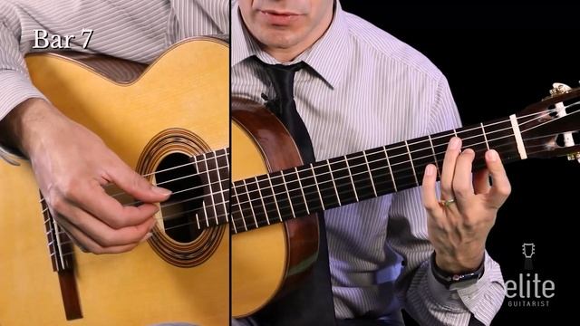 EliteGuitarist.com - Danza Brasilera Classical Guitar Tutorial Part 1/7 (Jorge Morel) - Tavi Jinari смотреть онлайн