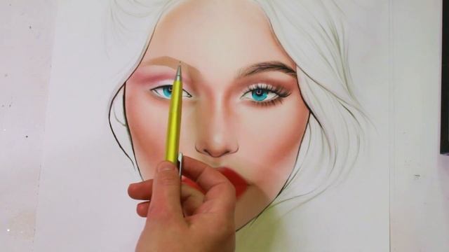 Drawing eyebrows on Face charts: Step-by-Step browshaping Tutorial смотреть онлайн