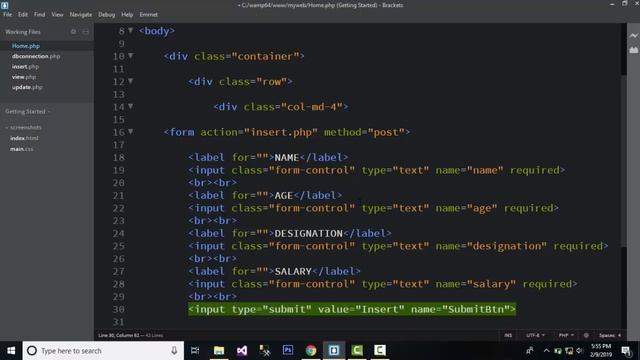 CRUD PART-6 - HOW TO EDIT OR UPDATE DATA FROM MYSQL DATABASE IN PHP (URDU / HINDI) смотреть онлайн